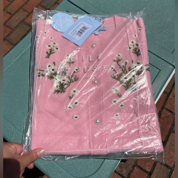 Hill House Audrey Embroidered Cardigan NWT - Picture 5 of 12